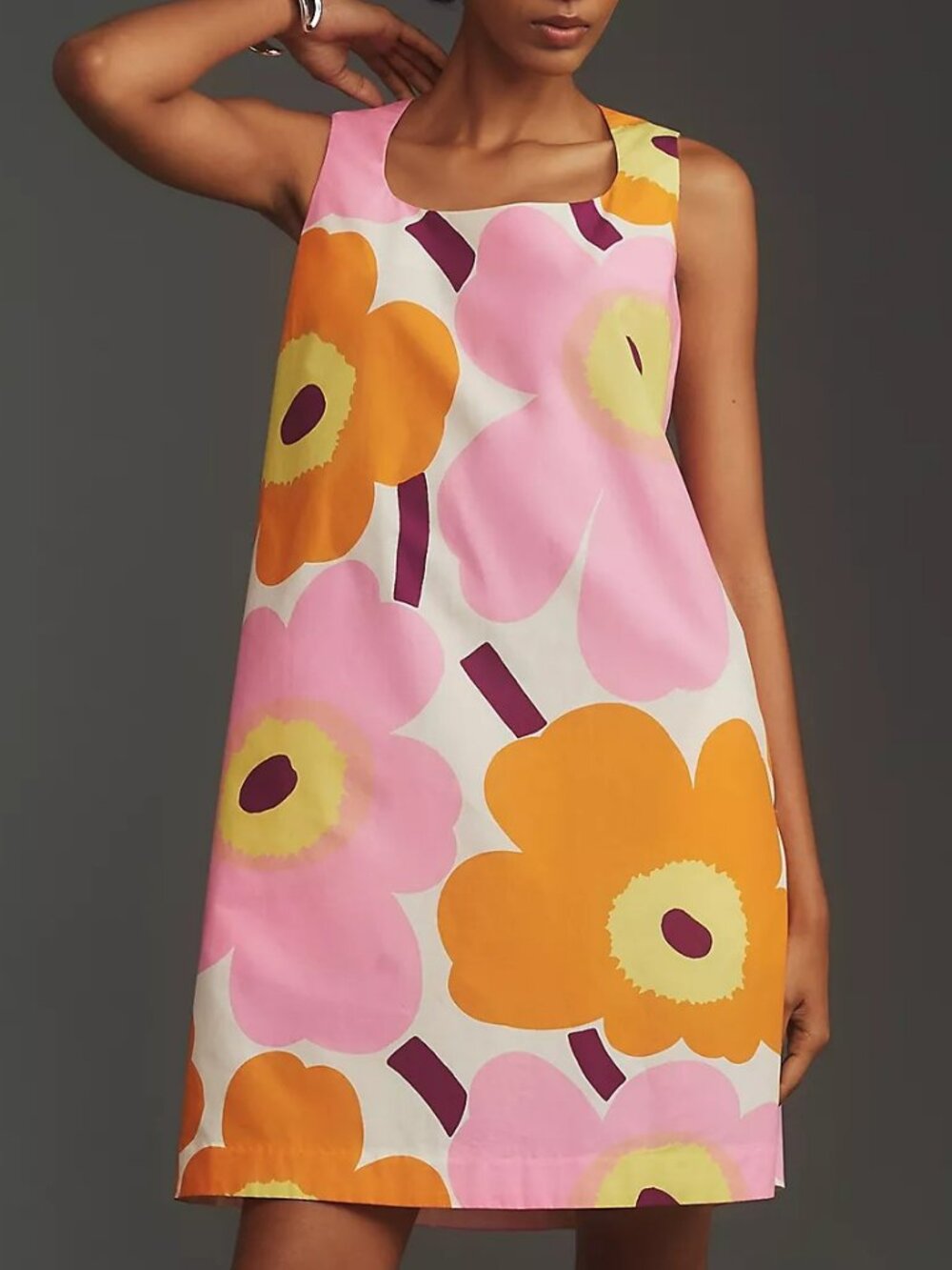 Marimekko Kestit Unikko Poplin Mini Shift Dress - NWT - RARE - Picture 2 of 16